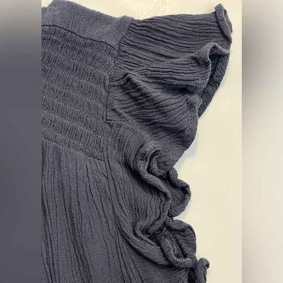 Loft Women's Ruffle Sleeve Tank Top with Button Detail Summer Shirt Size XS - Picture 7 of 14